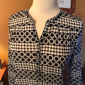 Outback Red Top Navy & White Size L